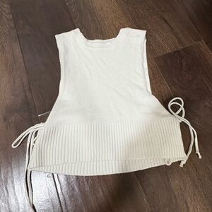 White Knit Top